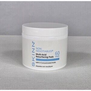 SKINN Multi-Acid Resurfacing Pads Non-Negotiables 60 Pads Exfoliate Rejuvenate